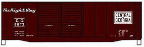 Accurail 40' Double Door Steel Boxcar Central of Georgia HO Scale Model Train Freight Car #3637 Accurail 40' Double Door Steel Boxcar Central of Georgia HO Scale Model Train Freight Car #3637