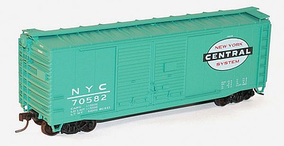 Accurail AAR 40 Double-Door Boxcar Kit New York Central HO Scale Model Train Freight Car #3640