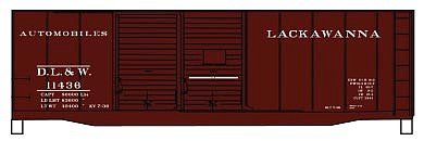 Accurail 40 Double Door Boxcar Kit Lackawanna #11436 HO Scale Model Train Freight Car #3641