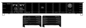 Accurail AAR 41' Steel Gondola Kit Pittsburgh & West Virginia #7542 (black) Accurail AAR 41' Steel Gondola Kit Pittsburgh & West Virginia #7542 (black)