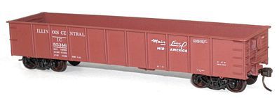 Accurail 41 Steel Gondola - Kit (Plastic) - Illinois Central HO Scale Model Train Freight Car #3745