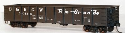 Accurail 41 AAR Steel Gondola Denver & Rio Grande Western HO Scale Model Train Freight Car #3751
