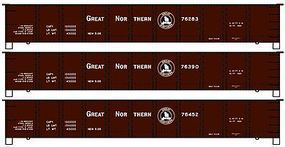 Accurail 41' Steel Gondola Great Northern (3 Pack) HO Scale Model Train Freight Car Kit #37624 Accurail 41' Steel Gondola Great Northern (3 Pack) HO Scale Model Train Freight Car Kit #37624