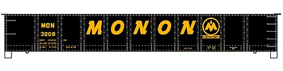 Accurail AAR 41 Steel Gondola Monon (black, yellow) HO Scale Model Train Freight Car Kit #3764