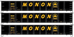 Accurail 41' Steel Gondola Monon Set (3) Kit HO Scale Model Train Freight Car #37644 Accurail 41' Steel Gondola Monon Set (3) Kit HO Scale Model Train Freight Car #37644