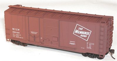 Accurail 40 Combination Door Steel Boxcar Kit Milwaukee Road HO Scale Model Train Freight Car #38041