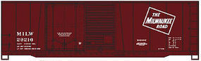 Accurail 40' Combo Door Steel Boxcar Milwaukee Road HO Scale Model Train Freight Car #38042 Accurail 40' Combo Door Steel Boxcar Milwaukee Road HO Scale Model Train Freight Car #38042