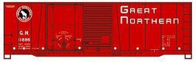 40' Steel Boxcar Great Northern HO Scale Model Train Freight Car #38111