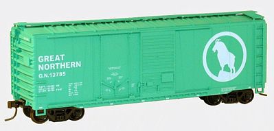 Accurail 40 Combination Door Steel Boxcar Kit Great Northern HO Scale Model Train Freight Car #3814