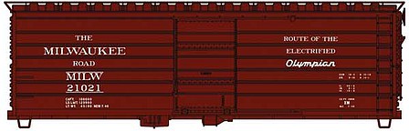 Accurail 40 Steel Single Door Rib Side Boxcar Kit Olympian HO Scale Model Train Freight Car #3992