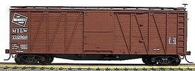 Accurail 40' Wood Outside-Braced Boxcar Kit Milwaukee Road HO Scale Model Train Freight Car #4103 Accurail 40' Wood Outside-Braced Boxcar Kit Milwaukee Road HO Scale Model Train Freight Car #4103