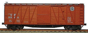 Accurail 40' Wood Outside-Braced Boxcar Kit Southern Pacific HO Scale Model Train Freight Car #4112 Accurail 40' Wood Outside-Braced Boxcar Kit Southern Pacific HO Scale Model Train Freight Car #4112