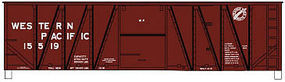 Accurail 40' 8-Panel Wood Boxcar Western Pacific HO Scale Model Train Freight Car #4117