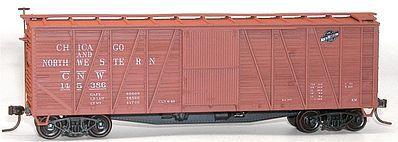 Accurail 40 Outside Braced Boxcar Chicago & North Western HO Scale Model Train Freight Car #43031