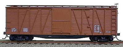 Accurail 40 Wood Outside-Braced Boxcar Kit Data Only HO Scale Model Train Freight Car #4398