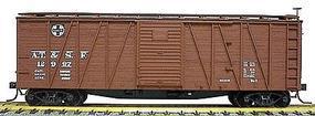 Accurail 40' Wood Outside-Braced Boxcar Kit Santa Fe HO Scale Model Train Freight Car #4501 Accurail 40' Wood Outside-Braced Boxcar Kit Santa Fe HO Scale Model Train Freight Car #4501
