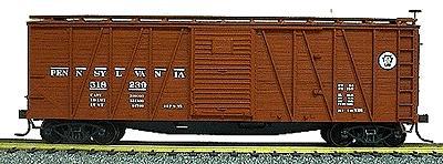 Accurail 40 Wood Outside-Braced Boxcar Kit Pennsylvania RR HO Scale Model Train Freight Car #4502