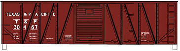 Accurail 40 OB Wood Boxcar Texas & Pacific HO Scale Model Train Freight Car #4512