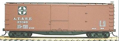 Accurail 40 Double-Sheathed Wood Boxcar Kit Santa Fe HO Scale Model Train Freight Car #4601