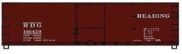 Accurail 40 Double Sheath USRA Wood Boxcar Kit Reading #100429 HO Scale Model Train Freight Car #4648