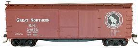 Accurail 40' Double-Sheathed Wood Boxcar Kit Great Northern HO Scale Model Train Freight Car #4690 Accurail 40' Double-Sheathed Wood Boxcar Kit Great Northern HO Scale Model Train Freight Car #4690