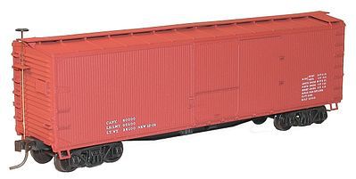 Accurail 40 Double-Sheathed Wood Boxcar Kit Data Only HO Scale Model Train Freight Car #4697