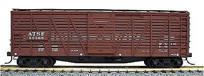 Accurail 40 Wood Stock Car - Kit (Plastic) - Santa Fe HO Scale Model Train Freight Car #4701