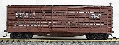 Accurail 40 Wood Stock Car - Kit (Plastic) Grand Trunk Western HO Scale Model Train Freight Car #4708