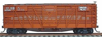 Accurail 40 Wood Stock Car - Kit (Plastic) - Canadian Pacific HO Scale Model Train Freight Car #4711