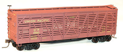 Accurail 40 Wood Stock Car Union Pacific HO Scale Model Train Freight Car #47212