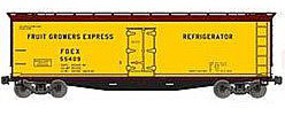 Accurail 40' Wood Reefer Kit Fruit Growers Express #55409 HO Scale Model Train Freight Car #48022 Accurail 40' Wood Reefer Kit Fruit Growers Express #55409 HO Scale Model Train Freight Car #48022