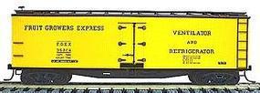 Accurail 40' Wood Reefer Plastic Kit Fruit Grower's Express HO Scale Model Train Freight Car #4802 Accurail 40' Wood Reefer Plastic Kit Fruit Grower's Express HO Scale Model Train Freight Car #4802