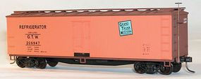 Accurail 40' Wood Reefer Plastic Kit Grand Trunk Western HO Scale Model Train Freight Car #4832