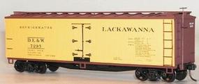 Accurail 40' Wood Refrigerator Car Delaware, Lackawanna & West HO Scale Model Train Freight Car #48374 Accurail 40' Wood Refrigerator Car Delaware, Lackawanna & West HO Scale Model Train Freight Car #48374