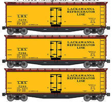 Accurail 40' Wood Reefer Lackawanna (LRX) (3) HO Scale Model Train Freight Car #48504