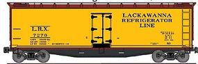 Accurail 40' Wood Reefer Lackawanna Refrigerator Line HO Scale Model Train Freight Car #4850 Accurail 40' Wood Reefer Lackawanna Refrigerator Line HO Scale Model Train Freight Car #4850