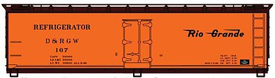 Accurail 40 Wood reefer kit Rio Grande #167 HO Scale Model Train Freight Car #4853