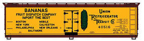 Accurail 40' Wood Reefer URTC/Bananas HO Scale Model Train Freight Car Kit #4901 Accurail 40' Wood Reefer URTC/Bananas HO Scale Model Train Freight Car Kit #4901
