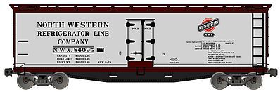 Accurail 40 Wood Reefer North Western Refrigerator Car HO Scale Model Train Freight Car #4902