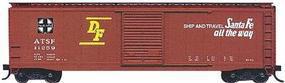 Accurail 50' Single-Door Riveted-Side Boxcar Kit Santa Fe HO Scale Model Train Freight Car #5001 Accurail 50' Single-Door Riveted-Side Boxcar Kit Santa Fe HO Scale Model Train Freight Car #5001