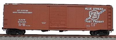 Accurail 50 AAR Riveted Boxcar Kit Cotton Belt HO Scale Model Train Freight Car #5017