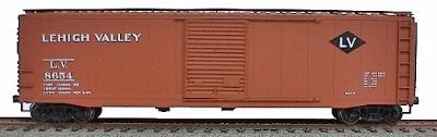 Accurail 50 Single-Door Riveted-Side Boxcar - Kit Lehigh Valley HO Scale Model Train Freight Car #5021