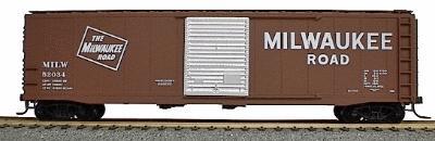 Accurail 50 Single-Door Riveted-Side Boxcar Kit Milwaukee Road HO Scale Model Train Freight Car #5024