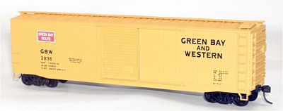 Accurail 50 Single-Door Boxcar - Kit - Green Bay & Western HO Scale Model Train Freight Car #5028