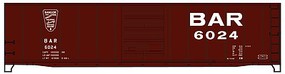 Accurail 50' Riveted Steel Boxcar BAR Kit HO Scale Model Train Freight Car #5033 Accurail 50' Riveted Steel Boxcar BAR Kit HO Scale Model Train Freight Car #5033