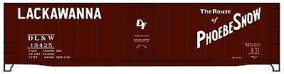 Accurail 50 AAR Plug Door Riveted-Side Boxcar Kit DL&W #13425 HO Scale Model Train Freight Car #5136