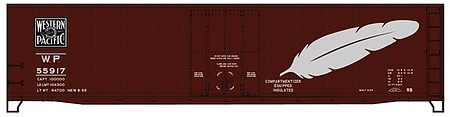 Accurail 50 AAR Plug Door Riveted-Side Boxcar Kit WP #55917 HO Scale Model Train Freight Car #5137