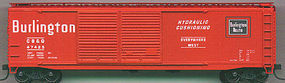 Accurail 50' Steel Double-Door Boxcar Kit C, B,&Q HO Scale Model Train Freight Car #5207 Accurail 50' Steel Double-Door Boxcar Kit C, B,&Q HO Scale Model Train Freight Car #5207