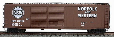 Accurail 50 AAR Dbl Door Riveted Boxcar Kit Norfolk & Western HO Scale Model Train Freight Car #5225