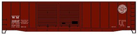 Accurail 50' Double-Door Riveted-Side Steel Boxcar Kit WM #31047 HO Scale Model Train Freight Car #5241